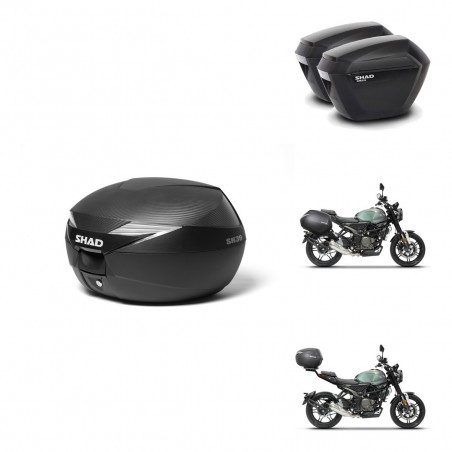 SHAD Maletas sh23 + soporte montaje Baul maleta KIT-472404