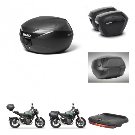 SHAD Maletas sh23 + soporte montaje Baul maleta accesorios KIT-472422