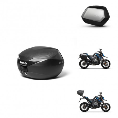 SHAD Maletas SH35 PREMIUM + soporte montaje Baul maleta KIT-472429