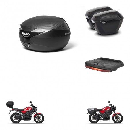 SHAD Maletas sh23 + soporte montaje Baul maleta accesorios KIT-472458