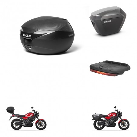 SHAD Maletas sh23 alu + soporte montaje Baul maleta accesorios KIT-472461