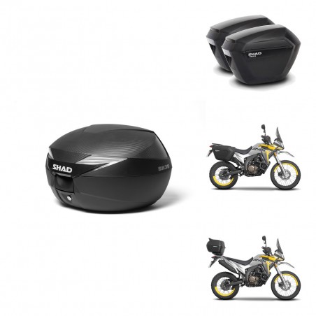 SHAD SH23 suitcases + mounting bracket suitcase trunk KIT-472524