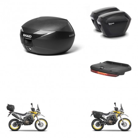 SHAD Maletas sh23 + soporte montaje Baul maleta accesorios KIT-472530