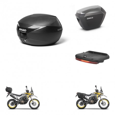 SHAD Maletas sh23 alu + soporte montaje Baul maleta accesorios KIT-472533