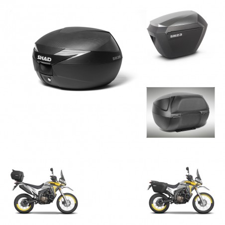SHAD Maletas sh23 alu + soporte montaje Baul maleta accesorios KIT-472539