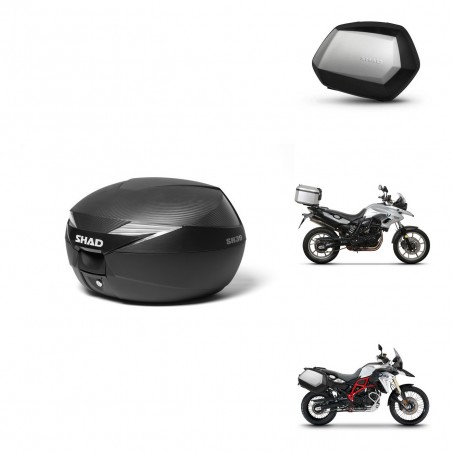 SHAD Maletas SH35 PREMIUM + soporte montaje Baul maleta KIT-472567