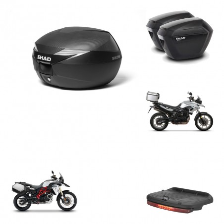 SHAD Maletas sh23 + soporte montaje Baul maleta accesorios KIT-472572