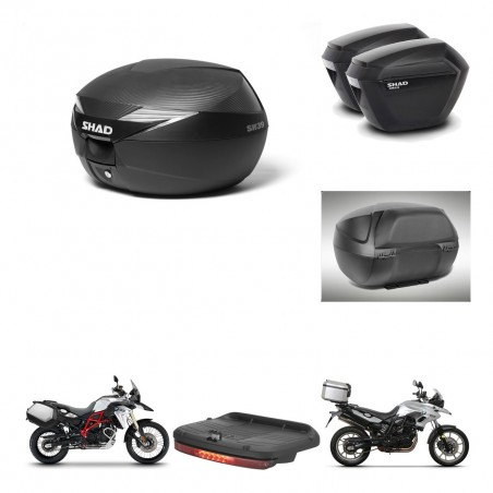 SHAD Maletas sh23 + soporte montaje Baul maleta accesorios KIT-472578