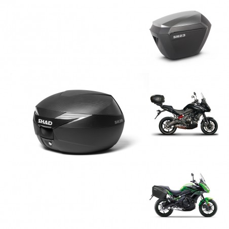 SHAD Maletas sh23 alu + soporte montaje Baul maleta KIT-472623