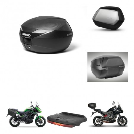 SHAD Maletas SH35 PREMIUM + soporte montaje Baul maleta accesorios KIT-472633