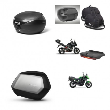 SHAD Maletas SH35 PREMIUM + soporte montaje Baul maleta accesorios KIT-472634