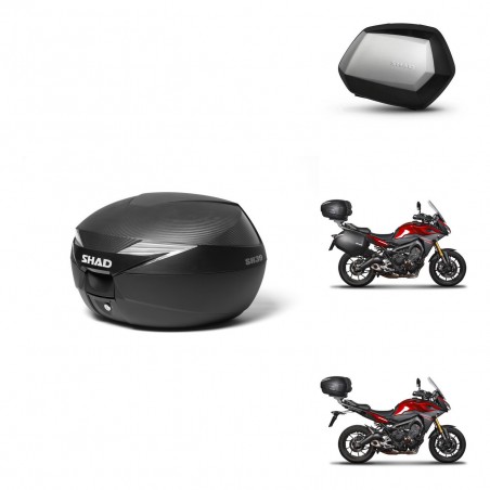 SHAD Maletas SH35 PREMIUM + soporte montaje Baul maleta KIT-472639