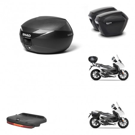 SHAD Maletas sh23 + soporte montaje Baul maleta accesorios KIT-472698