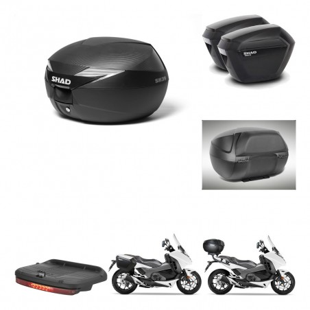 SHAD Maletas sh23 + soporte montaje Baul maleta accesorios KIT-472704