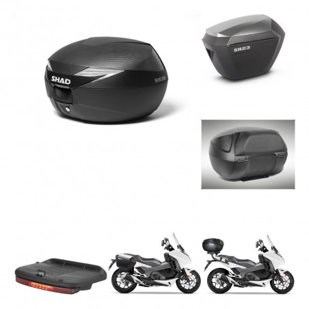 SHAD Maletas sh23 alu + soporte montaje Baul maleta accesorios KIT-472707