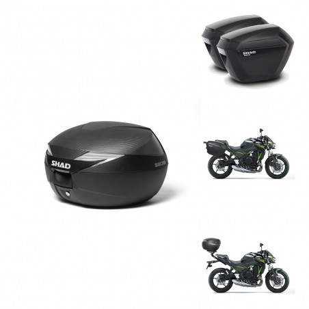 SHAD Maletas sh23 + soporte montaje Baul maleta KIT-472728