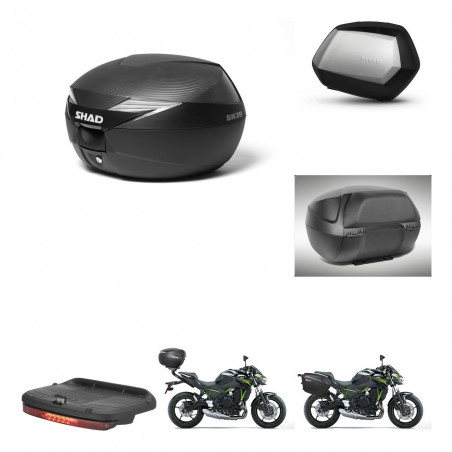 SHAD Maletas SH35 PREMIUM + soporte montaje Baul maleta accesorios KIT-472747