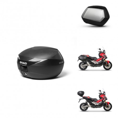 SHAD Maletas SH35 PREMIUM + soporte montaje Baul maleta KIT-472753