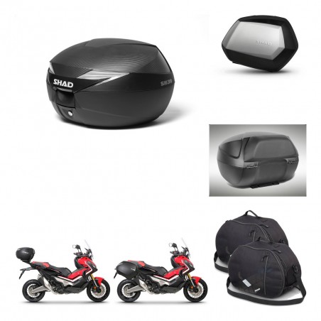 SHAD Maletas SH35 PREMIUM + soporte montaje Baul maleta accesorios KIT-472766