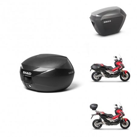 SHAD Maletas sh23 alu + soporte montaje Baul maleta KIT-472779