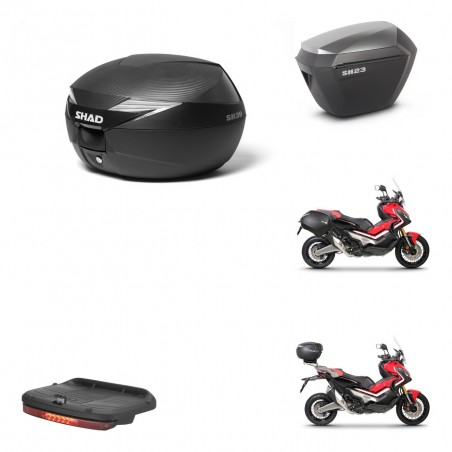 SHAD Maletas sh23 alu + soporte montaje Baul maleta accesorios KIT-472785
