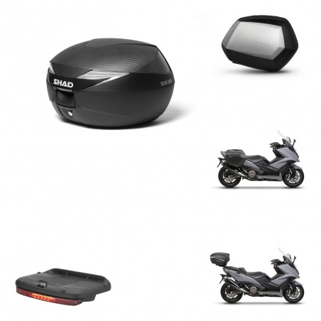 SHAD Maletas SH35 PREMIUM + soporte montaje Baul maleta accesorios KIT-472807