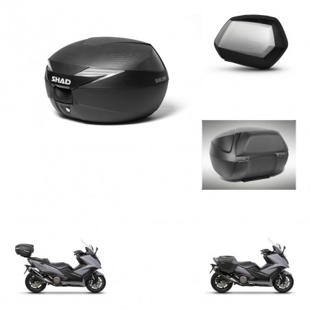 SHAD Maletas SH35 PREMIUM + soporte montaje Baul maleta accesorios KIT-472813