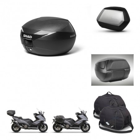SHAD Maletas SH35 PREMIUM + soporte montaje Baul maleta accesorios KIT-472814