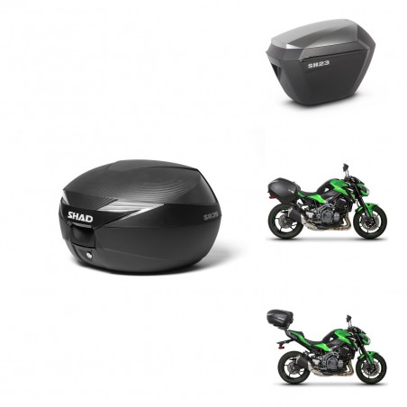 SHAD Maletas sh23 alu + soporte montaje Baul maleta KIT-472827