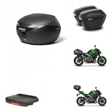SHAD Maletas sh23 + soporte montaje Baul maleta accesorios KIT-472830