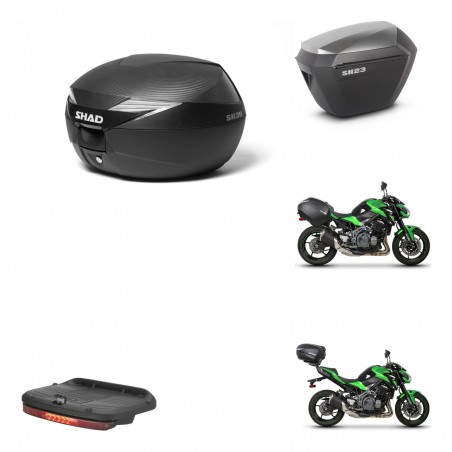 SHAD Maletas sh23 alu + soporte montaje Baul maleta accesorios KIT-472833