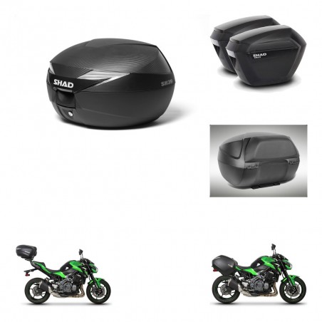SHAD Maletas sh23 + soporte montaje Baul maleta accesorios KIT-472836