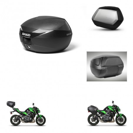 SHAD SH35 PREMIUM suitcases + mounting bracket suitcase trunk accessories KIT-472837