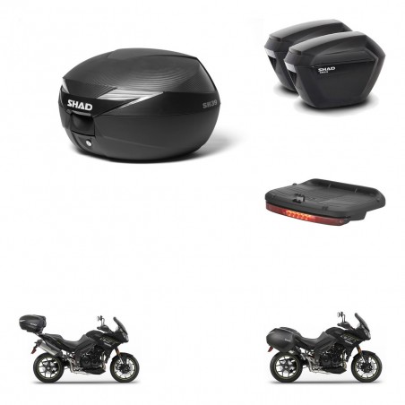 SHAD Maletas sh23 + soporte montaje Baul maleta accesorios KIT-472854