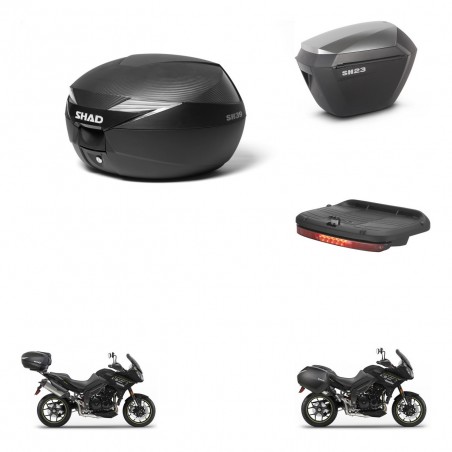 SHAD Maletas sh23 alu + soporte montaje Baul maleta accesorios KIT-472857