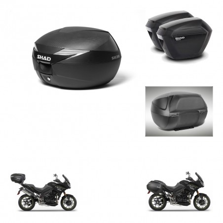 SHAD Maletas sh23 + soporte montaje Baul maleta accesorios KIT-472860