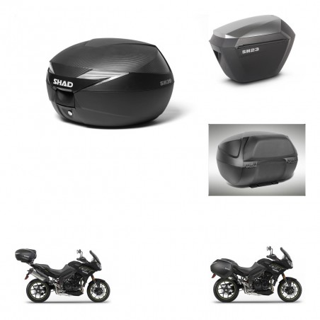 SHAD Maletas sh23 alu + soporte montaje Baul maleta accesorios KIT-472863