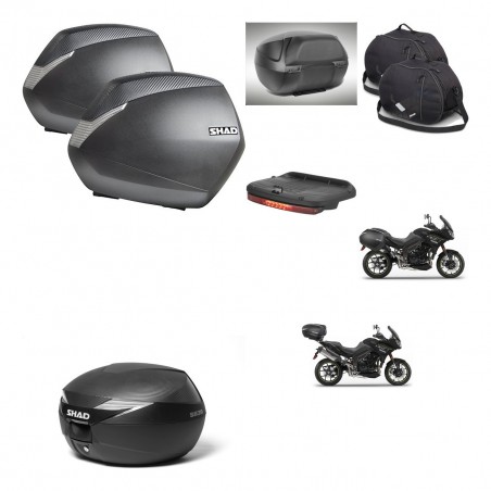 SHAD Baul maleta + soporte montaje maletas SH36 accesorios KIT-472865