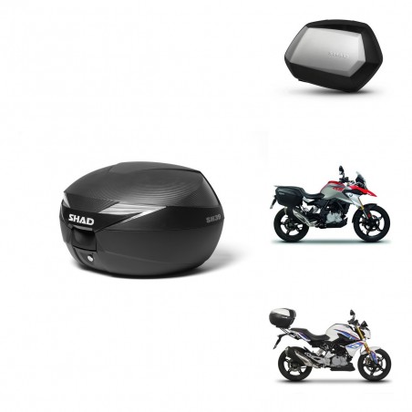 SHAD Maletas SH35 PREMIUM + soporte montaje Baul maleta KIT-472897