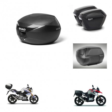 SHAD Maletas sh23 + soporte montaje Baul maleta accesorios KIT-472908