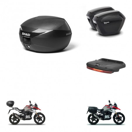 SHAD Maletas sh23 + soporte montaje Baul maleta accesorios KIT-472926