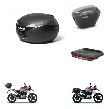 SHAD Maletas sh23 alu + soporte montaje Baul maleta accesorios KIT-472929