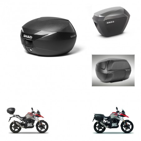 SHAD Maletas sh23 alu + soporte montaje Baul maleta accesorios KIT-472935