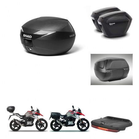 SHAD Maletas sh23 + soporte montaje Baul maleta accesorios KIT-472938