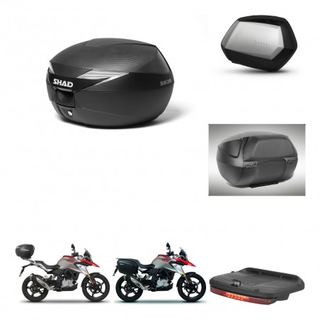 SHAD SH35 PREMIUM suitcases + mounting bracket suitcase trunk accessories KIT-472939