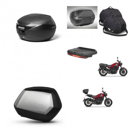 SHAD Maletas SH35 PREMIUM + soporte montaje Baul maleta accesorios KIT-472964