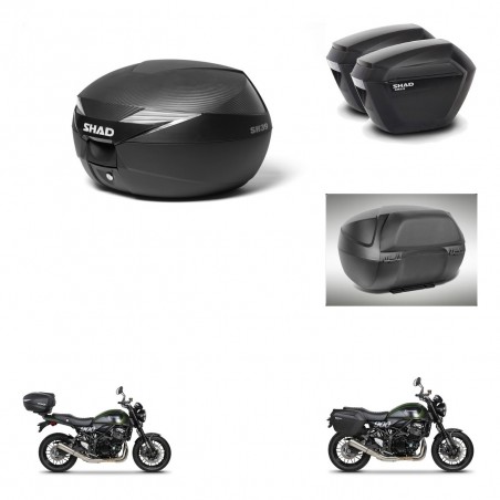 SHAD Maletas sh23 + soporte montaje Baul maleta accesorios KIT-473004