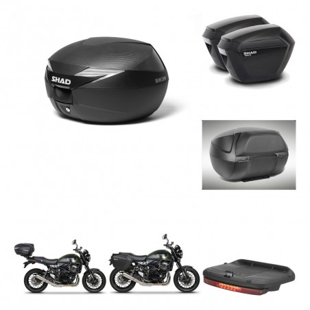 SHAD Maletas sh23 + soporte montaje Baul maleta accesorios KIT-473010
