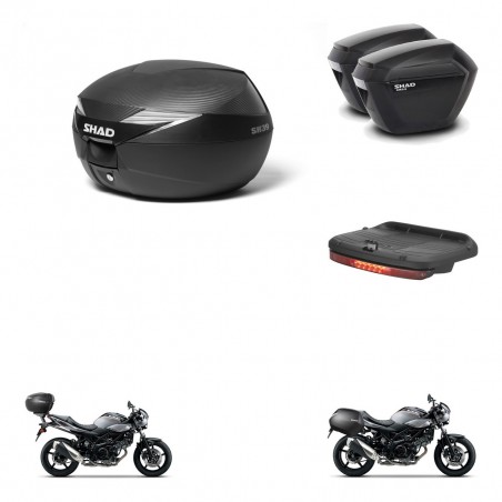 SHAD Maletas sh23 + soporte montaje Baul maleta accesorios KIT-473022