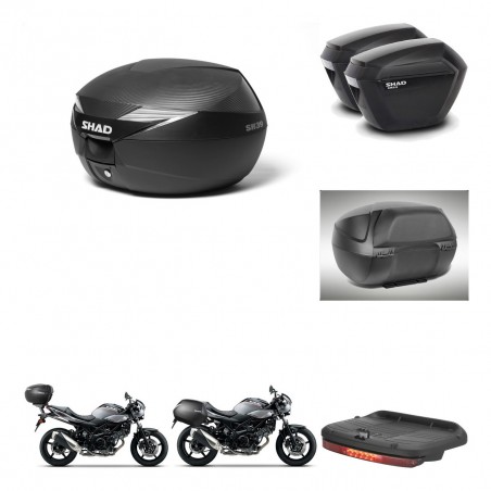 SHAD Maletas sh23 + soporte montaje Baul maleta accesorios KIT-473034